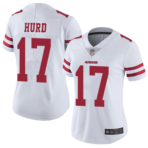 San Francisco 49ers #17 Jalen Hurd White Women's Stitched Vapor Untouchable Limited Jersey Womens cheap jerseys for sale - CheapJerseys.Shop