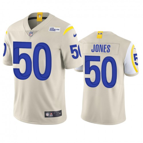 Los Angeles Los Angeles Rams #50 Ernest Jones Men's Vapor Limited Jersey - Bone Men's cheap jerseys for sale - CheapJerseys.Shop