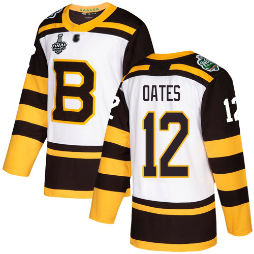 Boston Bruins #12 Adam Oates White Authentic 2019 Winter Classic Stanley Cup Final Bound Stitched Jersey Men's cheap jerseys for sale - CheapJerseys.Shop