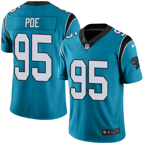 Carolina Panthers #95 Dontari Poe Blue Alternate Men's Stitched Vapor Untouchable Limited Jersey Men's cheap jerseys for sale - CheapJerseys.Shop