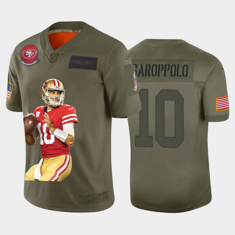 San Francisco 49ers #10 Jimmy Garoppolo Team Hero 1 Vapor Limited Jersey Camo cheap jerseys for sale - CheapJerseys.Shop