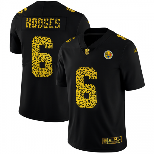 Pittsburgh Pittsburgh Steelers #6 Devlin Hodges Men's Leopard Print Fashion Vapor Limited Jersey Black Men's cheap jerseys for sale - CheapJerseys.Shop