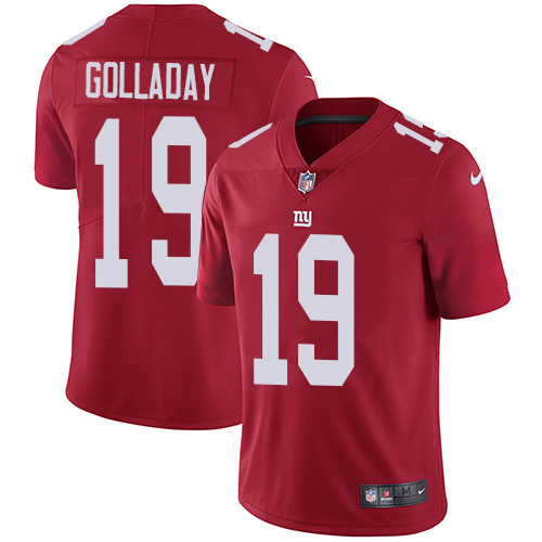 New York Giants #19 Kenny Golladay Red Alternate Men's Stitched Vapor Untouchable Limited Jersey Men's cheap jerseys for sale - CheapJerseys.Shop