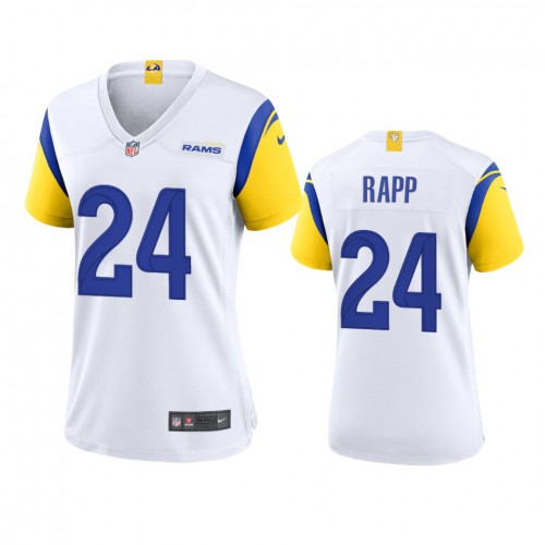 Los Angeles Los Angeles Rams #24 Taylor Rapp Women's Alternate Game Jersey - White Womens cheap jerseys for sale - CheapJerseys.Shop