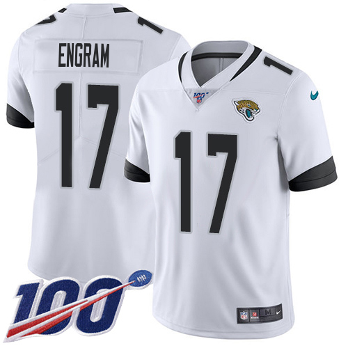 Jaguars #17 Evan Engram White Youth Stitched 100th Season Vapor Limited Jersey cheap jerseys for sale - CheapJerseys.Shop