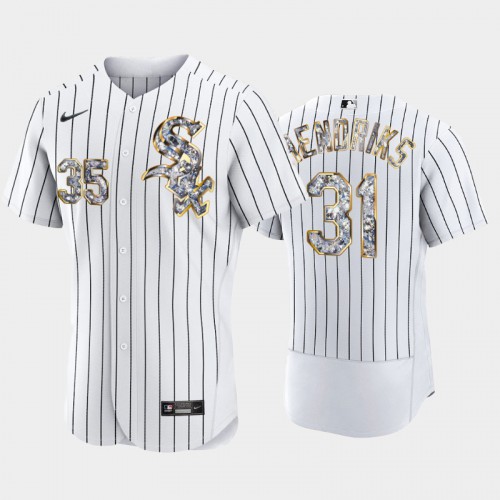 Chicago Chicago White Sox #31 Liam Hendriks Men's Diamond Edition Jersey - White Men's cheap jerseys for sale - CheapJerseys.Shop