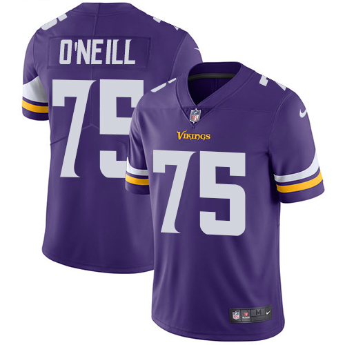 Minnesota Vikings #75 Brian O'Neill Purple Team Color Men's Stitched Vapor Untouchable Limited Jersey Men's cheap jerseys for sale - CheapJerseys.Shop