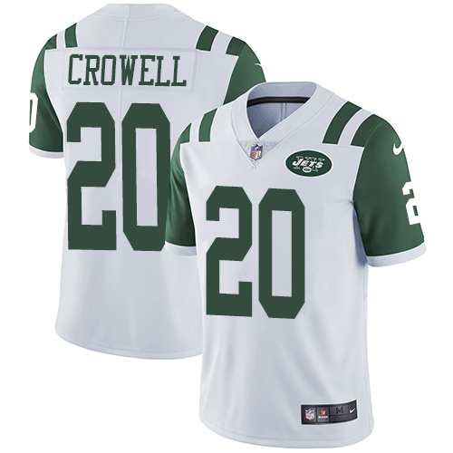 New York Jets #20 Isaiah Crowell White Men's Stitched Vapor Untouchable Limited Jersey Men's cheap jerseys for sale - CheapJerseys.Shop