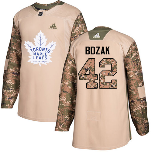 Maple Toronto Maple Leafs #42 Tyler Bozak Camo Authentic 2017 Veterans Day Stitched Jersey Men's cheap jerseys for sale - CheapJerseys.Shop