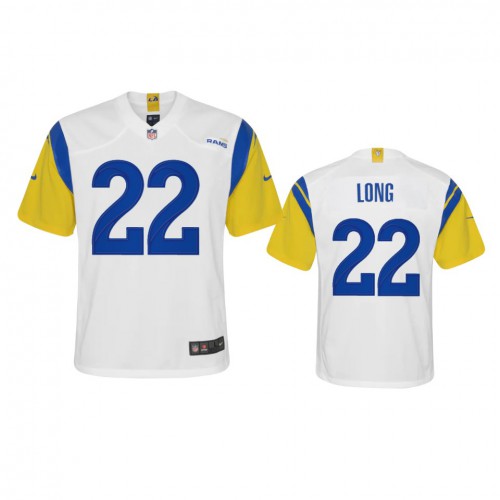 Los Angeles Los Angeles Rams #22 David Long Youth Alternate Game Jersey - White Youth cheap jerseys for sale - CheapJerseys.Shop