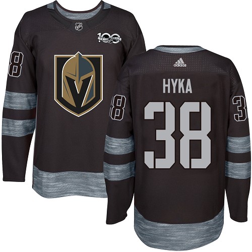 Golden Vegas Golden Knights #38 Tomas Hyka Black 1917-2017 100th Anniversary Stitched Jersey Men's cheap jerseys for sale - CheapJerseys.Shop