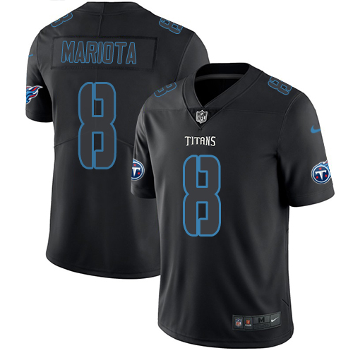 Tennessee Titans #8 Marcus Mariota Black Men's Stitched Limited Rush Impact Jersey Men's cheap jerseys for sale - CheapJerseys.Shop