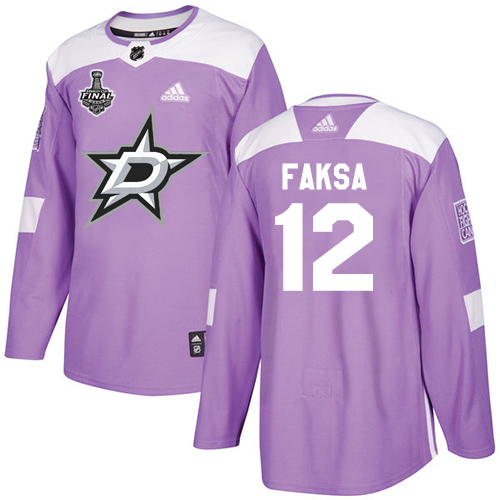 Dallas Stars #12 Radek Faksa Purple Authentic Fights Cancer 2020 Stanley Cup Final Stitched Jersey Men's cheap jerseys for sale - CheapJerseys.Shop