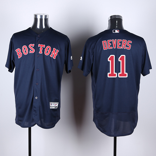 Boston Red Sox #11 Rafael Devers Navy Blue Flexbase Authentic Collection Stitched Jersey Men's cheap jerseys for sale - CheapJerseys.Shop