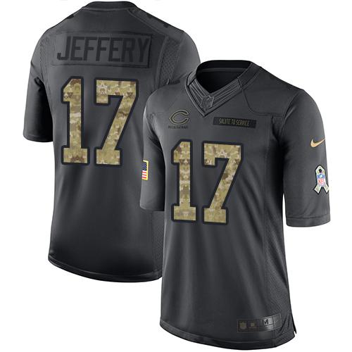 Chicago Bears #17 Alshon Jeffery Black Men's Stitched Limited 2016 Salute to Service Jersey Men's cheap jerseys for sale - CheapJerseys.Shop