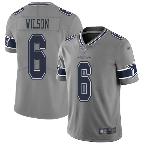 Cowboys #6 Donovan Wilson Gray Men's Stitched Limited Inverted Legend Jersey cheap jerseys for sale - CheapJerseys.Shop