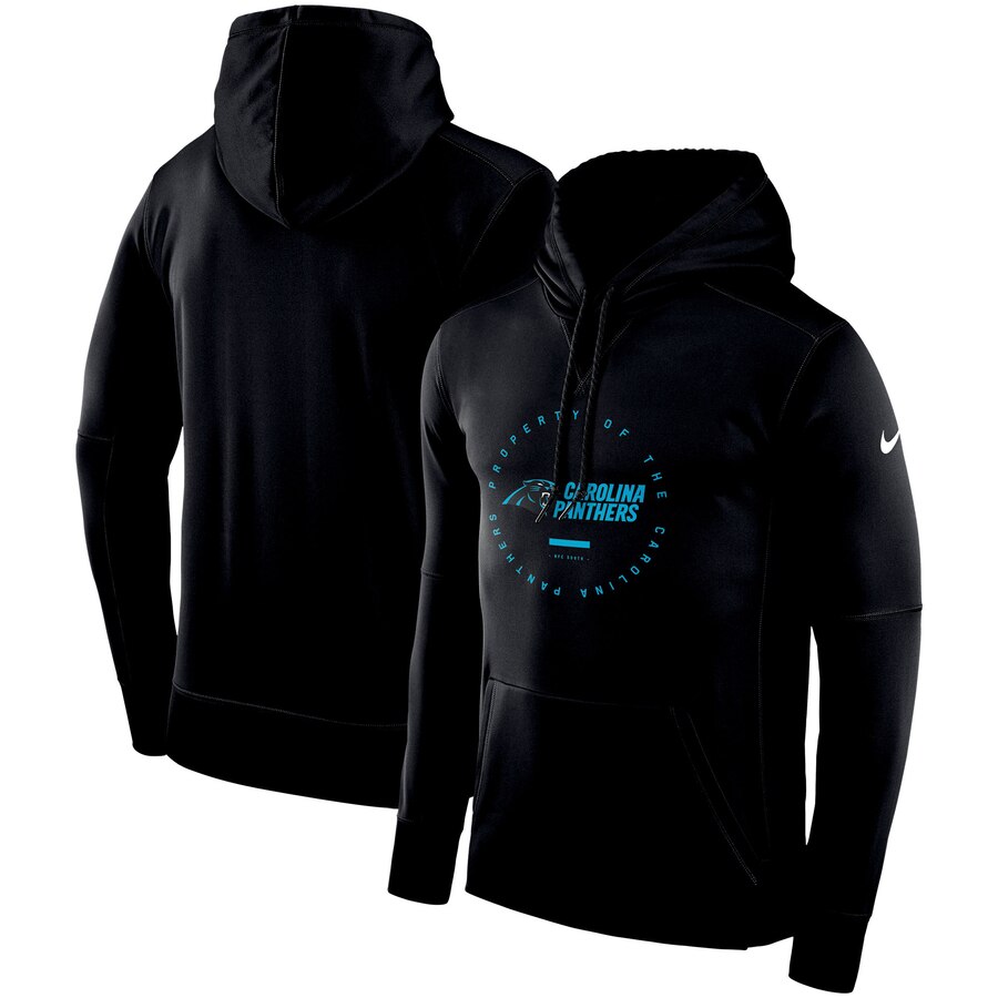 Carolina Panthers Sideline Property Of Wordmark Logo Performance Pullover Hoodie Black cheap jerseys for sale - CheapJerseys.Shop