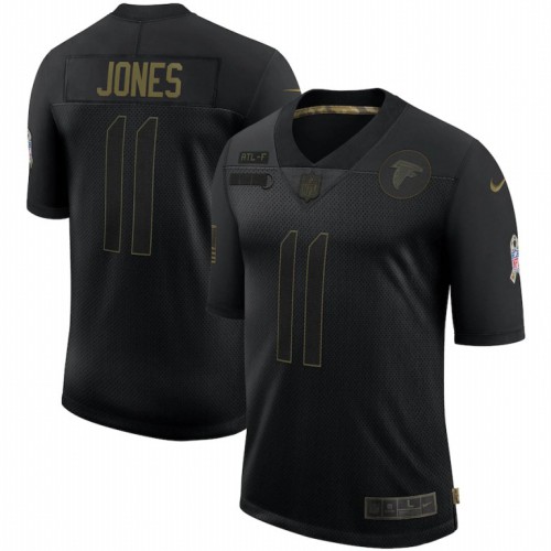 Atlanta Atlanta Falcons #11 Julio Jones 2020 Salute To Service Limited Jersey Black Men's cheap jerseys for sale - CheapJerseys.Shop