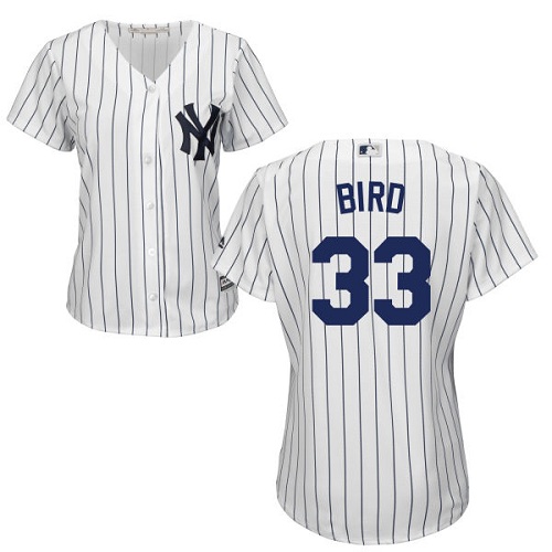 New York Yankees #33 Greg Bird White Strip Home Women's Stitched Jersey Womens cheap jerseys for sale - CheapJerseys.Shop