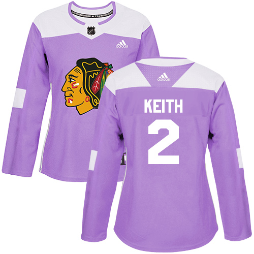 Chicago Blackhawks #2 Duncan Keith Purple Authentic Fights Cancer Women's Stitched Jersey Womens cheap jerseys for sale - CheapJerseys.Shop