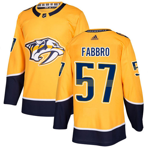 Nashville Predators #57 Dante Fabbro Yellow Home Authentic Stitched Youth Jersey Youth cheap jerseys for sale - CheapJerseys.Shop