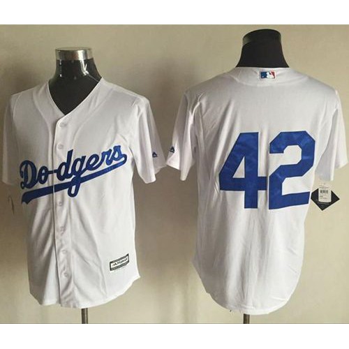 Los Angeles Dodgers #42 Jackie Robinson White New Cool Base Stitched Jersey Men's cheap jerseys for sale - CheapJerseys.Shop