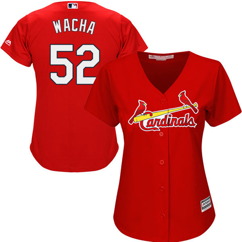 St.Louis Cardinals #52 Michael Wacha Red Alternate Women's Stitched Jersey Womens cheap jerseys for sale - CheapJerseys.Shop
