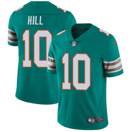 Dolphins #10 Tyreek Hill Aqua Green Alternate Men's Stitched Vapor Untouchable Limited Jersey cheap jerseys for sale - CheapJerseys.Shop