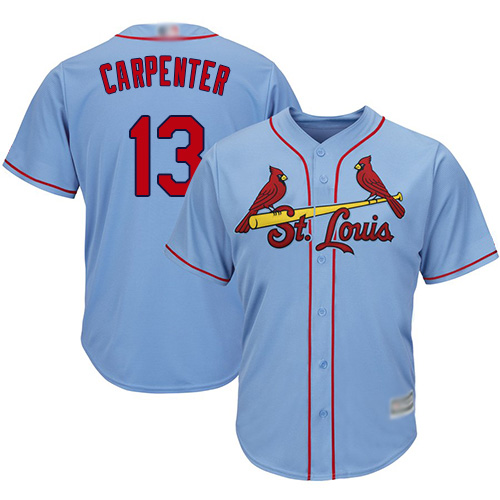 St.Louis Cardinals #13 Matt Carpenter Light Blue Cool Base Stitched Youth Jersey Youth cheap jerseys for sale - CheapJerseys.Shop