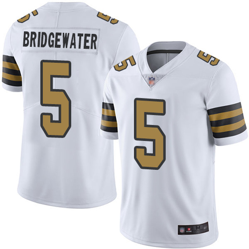 New Orleans Saints #5 Teddy Bridgewater White Youth Stitched Limited Rush Jersey Youth cheap jerseys for sale - CheapJerseys.Shop