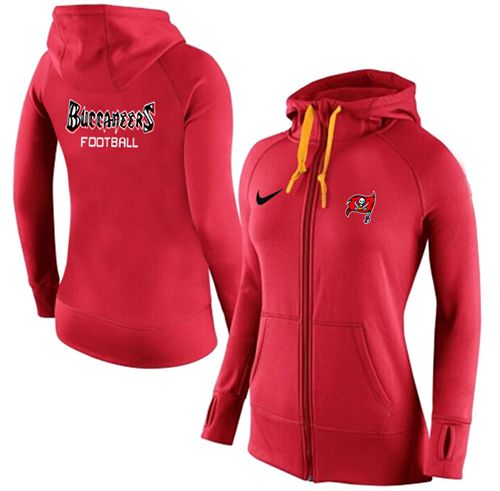 Women's Tampa Bay Buccaneers Full-Zip Performance Hoodie Red cheap jerseys for sale - CheapJerseys.Shop