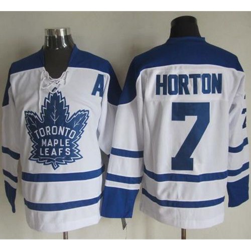 Maple Toronto Maple Leafs #7 Tim Horton White CCM Throwback Winter Classic Stitched Jersey Men's cheap jerseys for sale - CheapJerseys.Shop