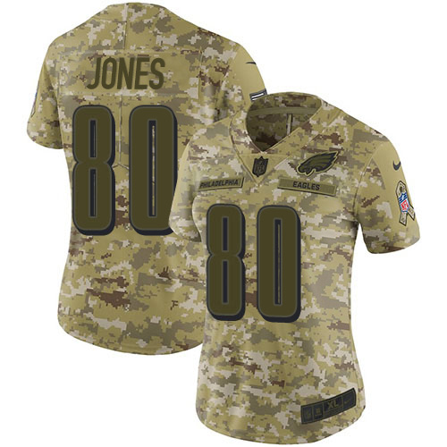 Eagles #80 Julio Jones Camo Women's Stitched Limited 2018 Salute To Service Jersey cheap jerseys for sale - CheapJerseys.Shop