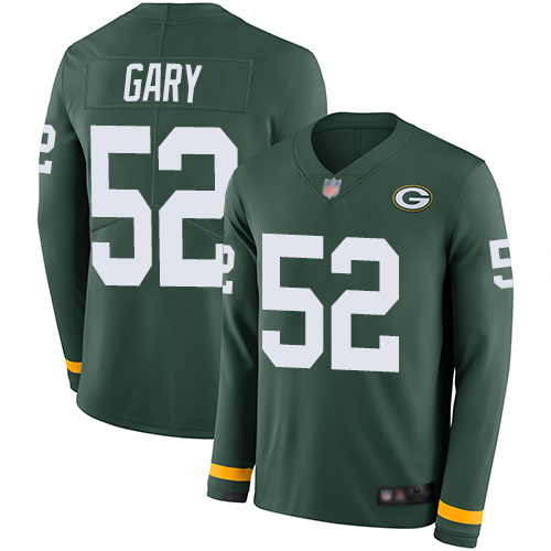 Green Bay Packers #52 Rashan Gary Green Team Color Men's Stitched Limited Therma Long Sleeve Jersey Men's cheap jerseys for sale - CheapJerseys.Shop