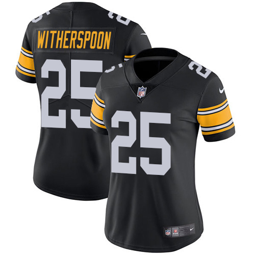 Steelers #25 Ahkello Witherspoon Black Alternate Women's Stitched Vapor Untouchable Limited Jersey cheap jerseys for sale - CheapJerseys.Shop