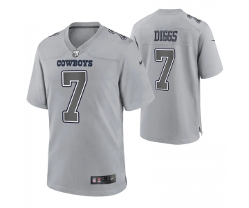 Men's Womens Youth Kids Dallas Cowboys #7 Trevon Diggs Game Gray Atmosphere Jersey cheap jerseys for sale - CheapJerseys.Shop