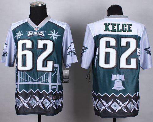 Eagles #62 Jason Kelce Midnight Green Men's Stitched Elite Noble Fashion Jersey cheap jerseys for sale - CheapJerseys.Shop