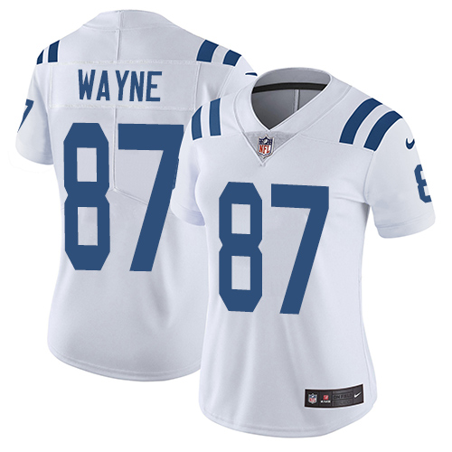 Indianapolis Colts #87 Reggie Wayne White Women's Stitched Vapor Untouchable Limited Jersey Womens cheap jerseys for sale - CheapJerseys.Shop