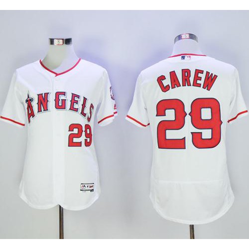 Los Angeles Angels of Anaheim #29 Rod Carew White Flexbase Authentic Collection Stitched Jersey Men's cheap jerseys for sale - CheapJerseys.Shop