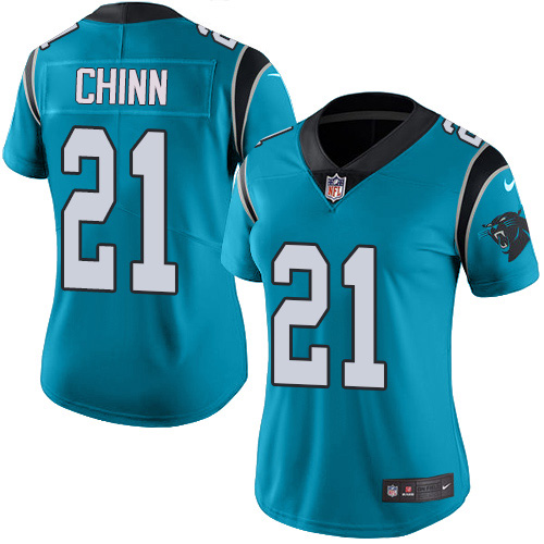 Panthers #21 Jeremy Chinn Blue Alternate Women's Stitched Vapor Untouchable Limited Jersey cheap jerseys for sale - CheapJerseys.Shop