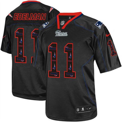 Patriots #11 Julian Edelman New Lights Out Black Men's Stitched Elite Jersey cheap jerseys for sale - CheapJerseys.Shop