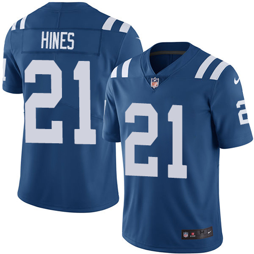 Indianapolis Colts #21 Nyheim Hines Royal Blue Team Color Men's Stitched Vapor Untouchable Limited Jersey Men's cheap jerseys for sale - CheapJerseys.Shop