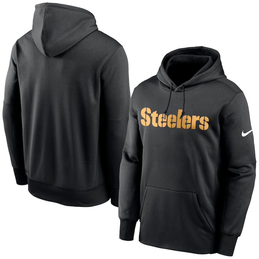 Pittsburgh Steelers Fan Gear Wordmark Performance Pullover Hoodie Black cheap jerseys for sale - CheapJerseys.Shop