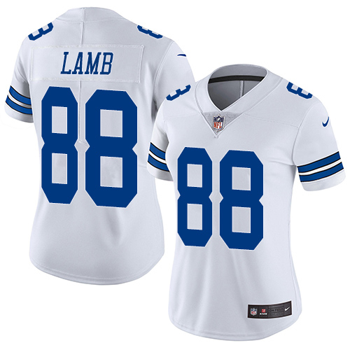 Cowboys #88 CeeDee Lamb White Women's Stitched Vapor Untouchable Limited Jersey cheap jerseys for sale - CheapJerseys.Shop