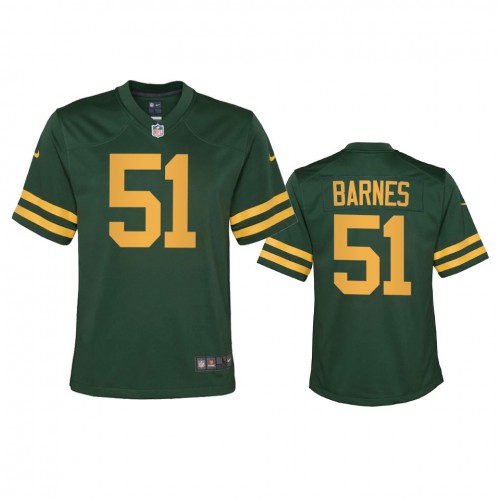 Green Bay Green Bay Packers #51 Krys Barnes Youth Alternate Game Player Jersey - Green Youth cheap jerseys for sale - CheapJerseys.Shop