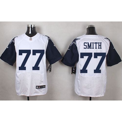 Dallas Cowboys #77 Tyron Smith White Men's Stitched Elite Rush Jersey Men's cheap jerseys for sale - CheapJerseys.Shop