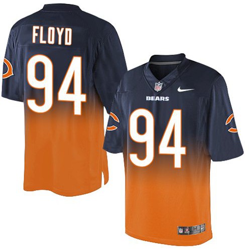 Chicago Bears #94 Leonard Floyd Navy Blue/Orange Men's Stitched Elite Fadeaway Fashion Jersey Men's cheap jerseys for sale - CheapJerseys.Shop