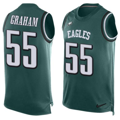 Eagles #55 Brandon Graham Midnight Green Team Color Men's Stitched Limited Tank Top Jersey cheap jerseys for sale - CheapJerseys.Shop
