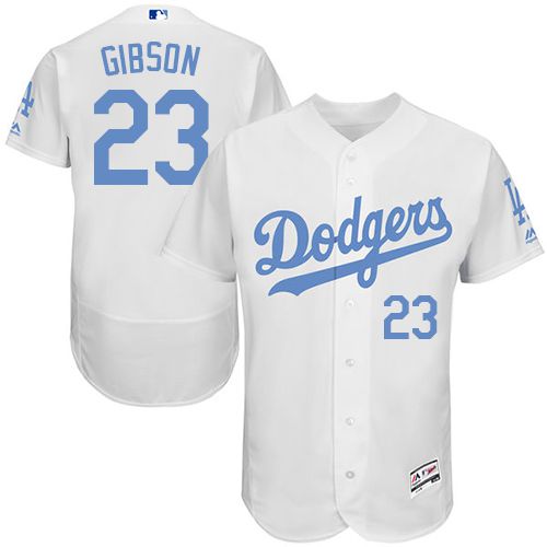 Los Angeles Dodgers #23 Kirk Gibson White Flexbase Authentic Collection Father's Day Stitched Jersey Men's cheap jerseys for sale - CheapJerseys.Shop