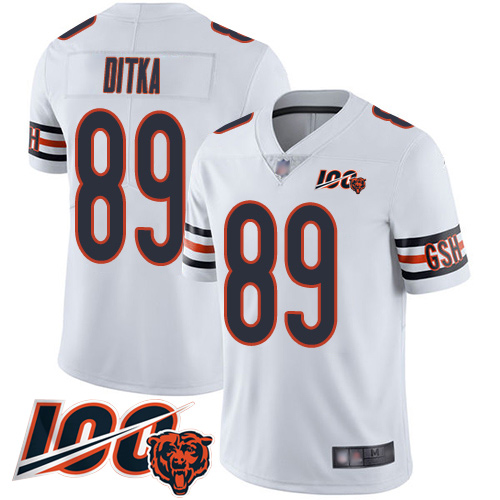 Bears #89 Mike Ditka White Youth Stitched 100th Season Vapor Limited Jersey cheap jerseys for sale - CheapJerseys.Shop